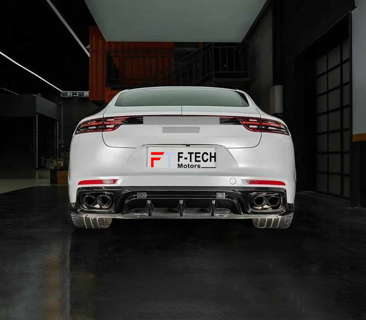 Dry Carbon Fiber Rear Difufser For Porsche Panamera 971 2017 - 2023 KDA Style
