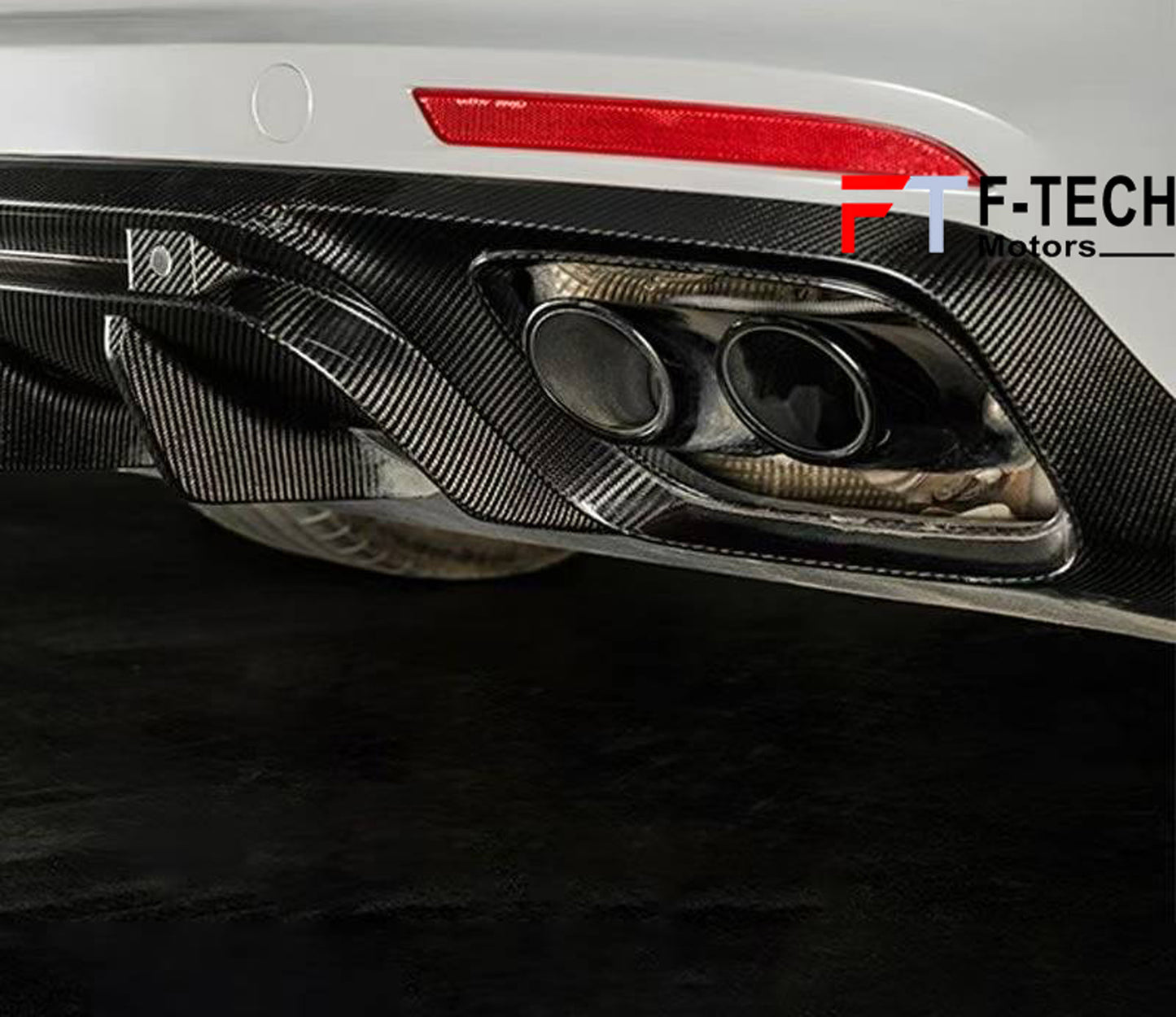 Dry Carbon Fiber Rear Difufser For Porsche Panamera 971 2017 - 2023 KDA Style