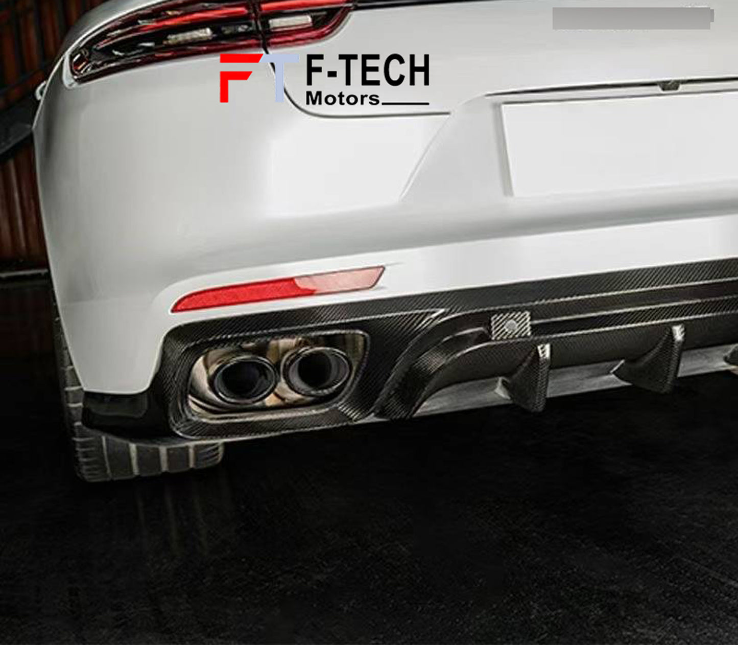 Dry Carbon Fiber Rear Difufser For Porsche Panamera 971 2017 - 2023 KDA Style