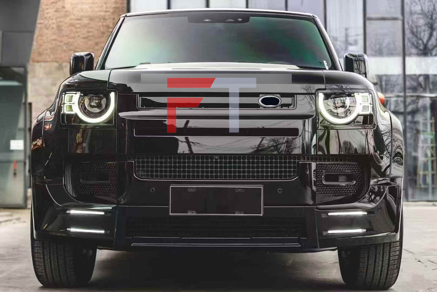 Wide body kit for Land Rover Defender L663 110 2020+ Front Lip Rear Diffuser Fender Flares LM-style
