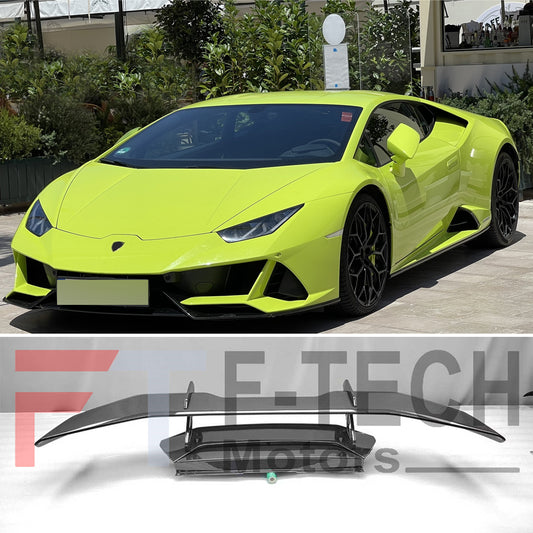 Dry Carbon Fiber Rear Wing Spoiler For Lamborghini Huracan LP580 LP610 Evo 2015+