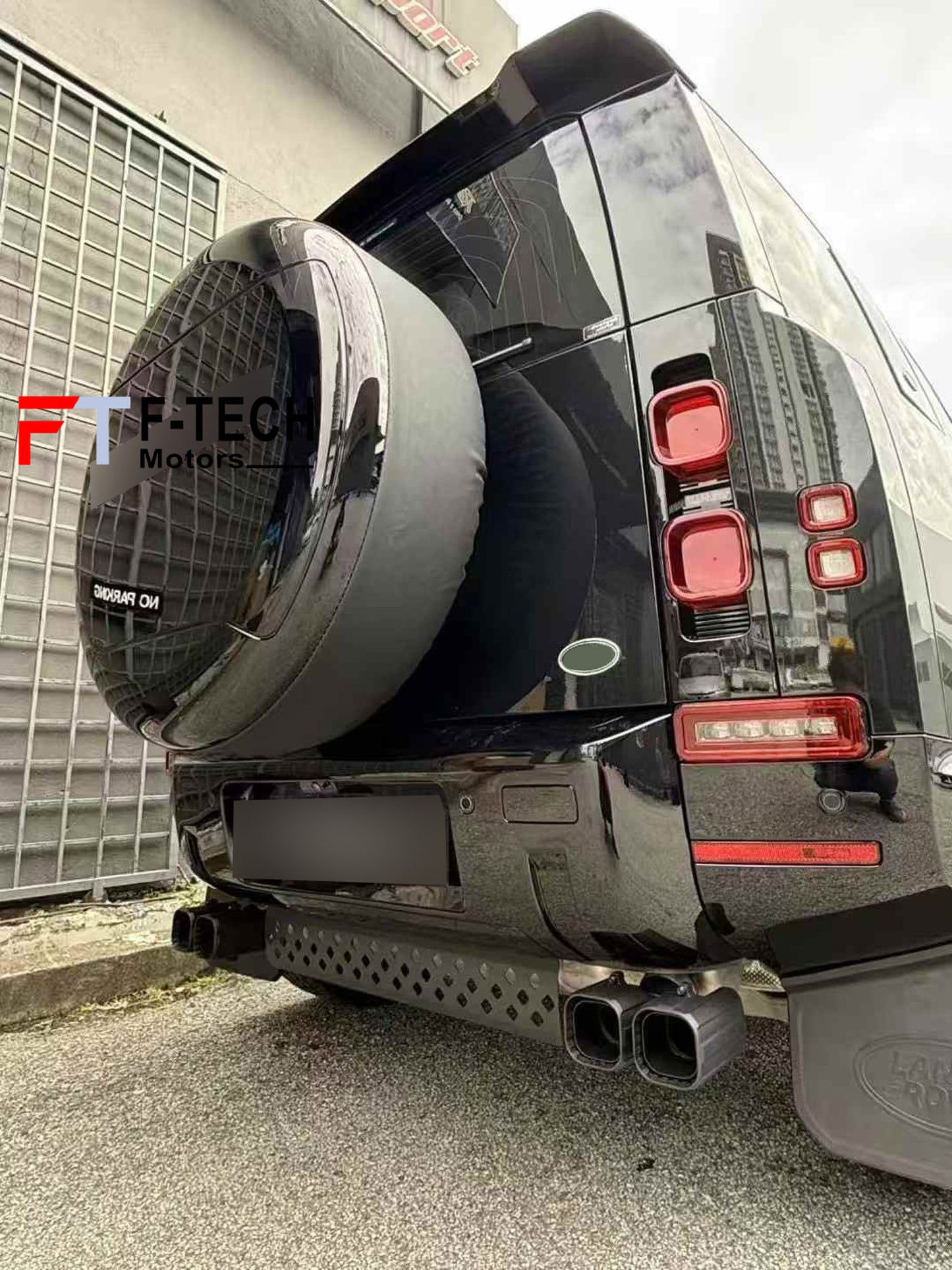 Exhaust Tips & Center Lower Mesh For Land Rover Defender L663 2020 - 2025