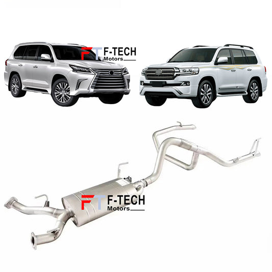 F Tech Motors Exhaust System Catback for Toyota Land Cruiser LC200 Lexus LX570 2007 - 2021