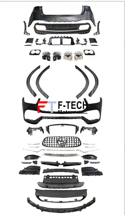 GLE 53 AMG Style Body Kit For Mercedes Benz GLE V167 2019 - 2023