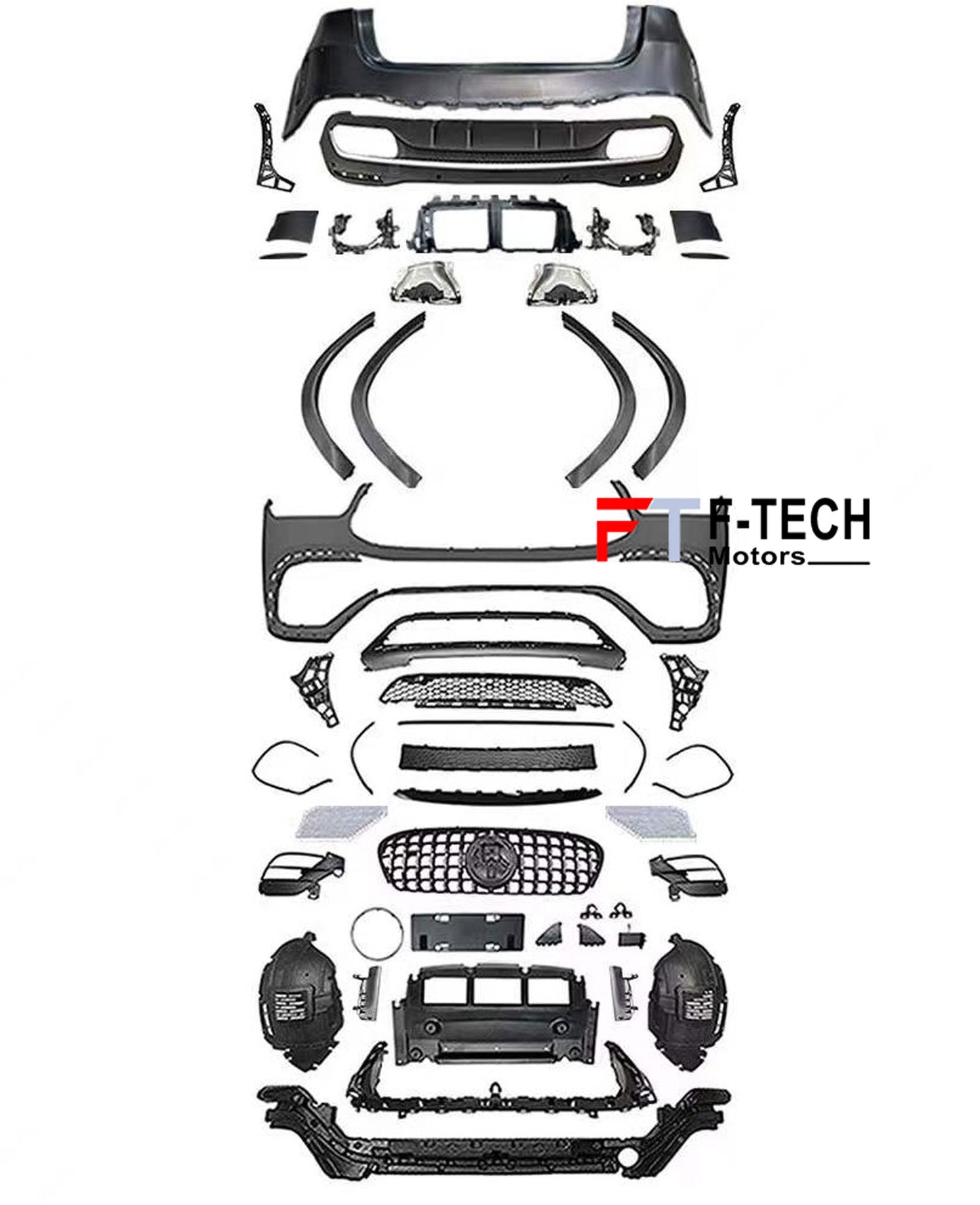 GLE 63 AMG Style Body Kit For Mercedes Benz GLE V167 2019 - 2023