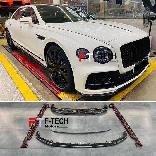 Dry Carbon Fiber Aero Kit For Bentley Flying Spur 2019 - 2024 Mansory