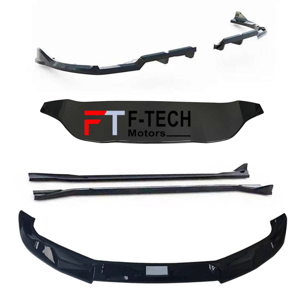Gloss Black Soft Kit for BMW XM G09 2023+ Front Lip Side Skirts Rear Diffuser Rear Roof Spoiler Maxton