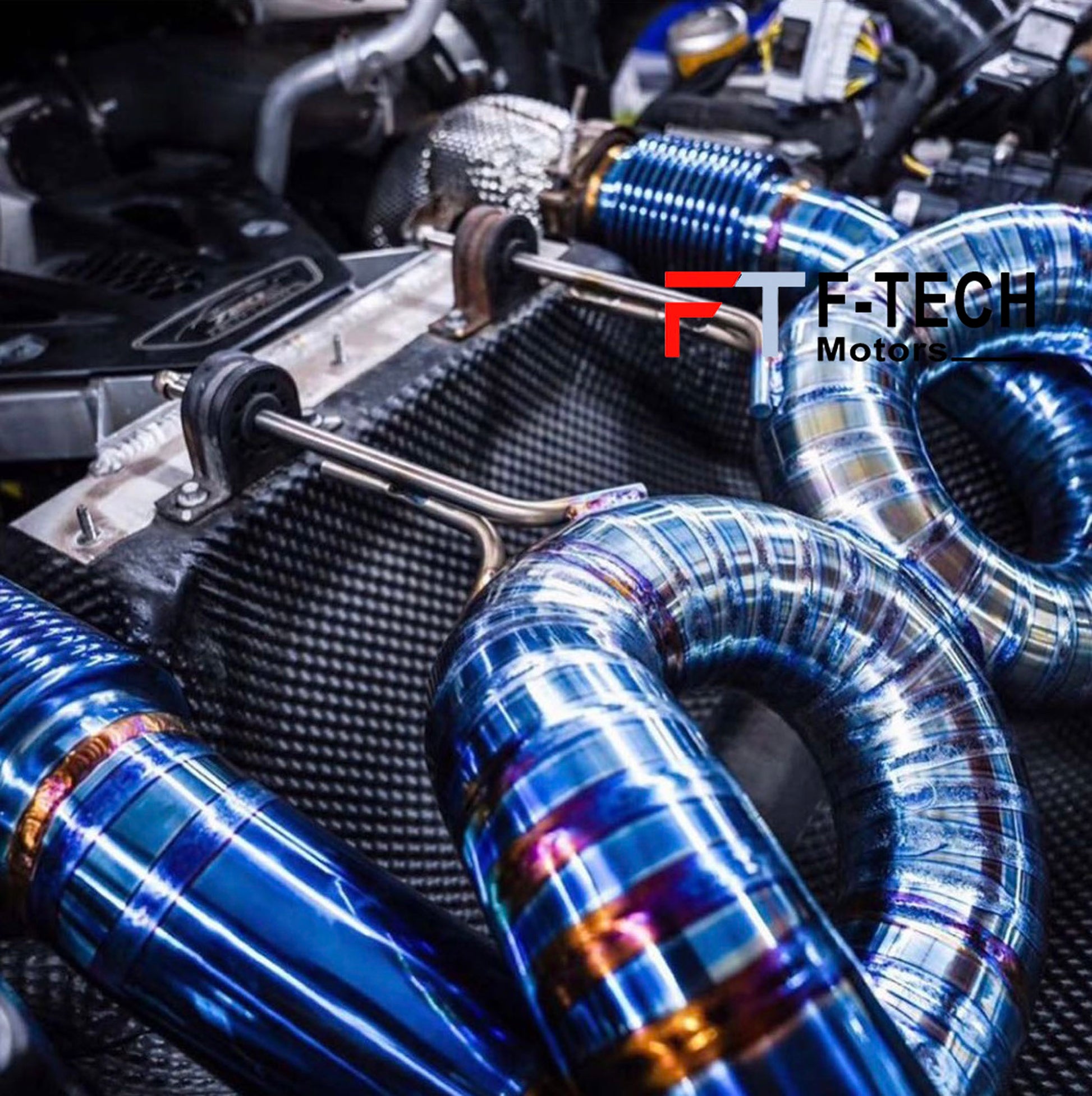 F Tech Motors X Pipe Titanium Catback Exhaust System for McLaren 720S 2017 - 2023 4L