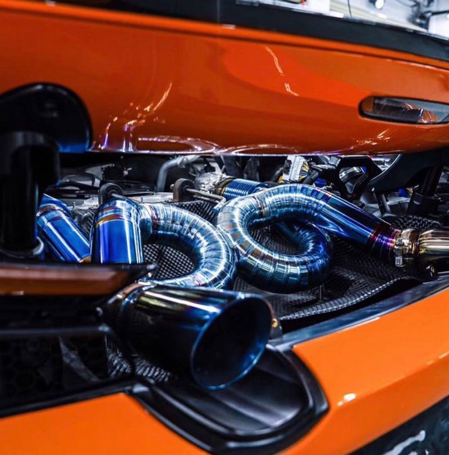 F Tech Motors X Pipe Titanium Catback Exhaust System for McLaren 720S 2017 - 2023 4L