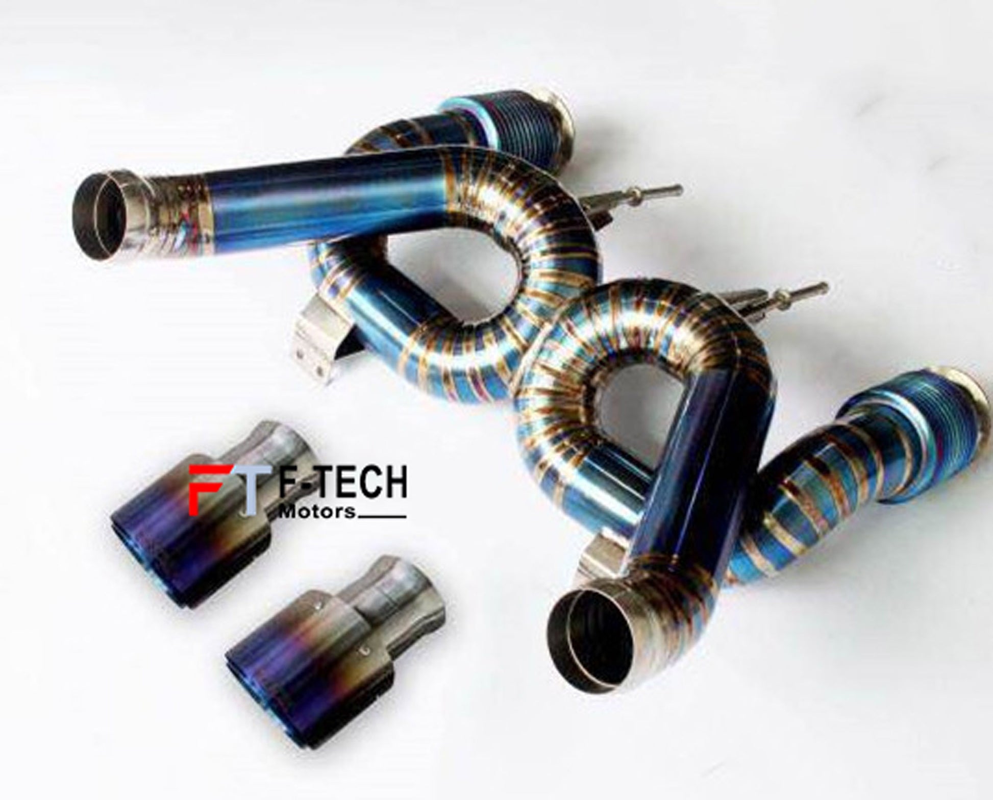 F Tech Motors X Pipe Titanium Catback Exhaust System for McLaren 720S 2017 - 2023 4L