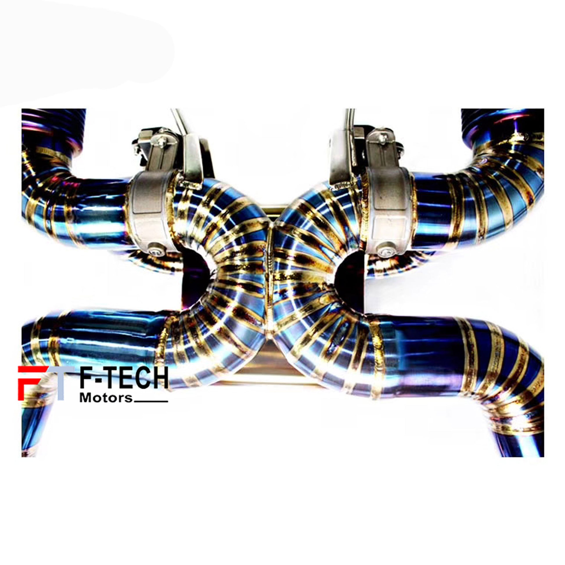 F Tech Motors X Pipe Titanium Catback Exhaust System for McLaren 720S 2017 - 2023 4L