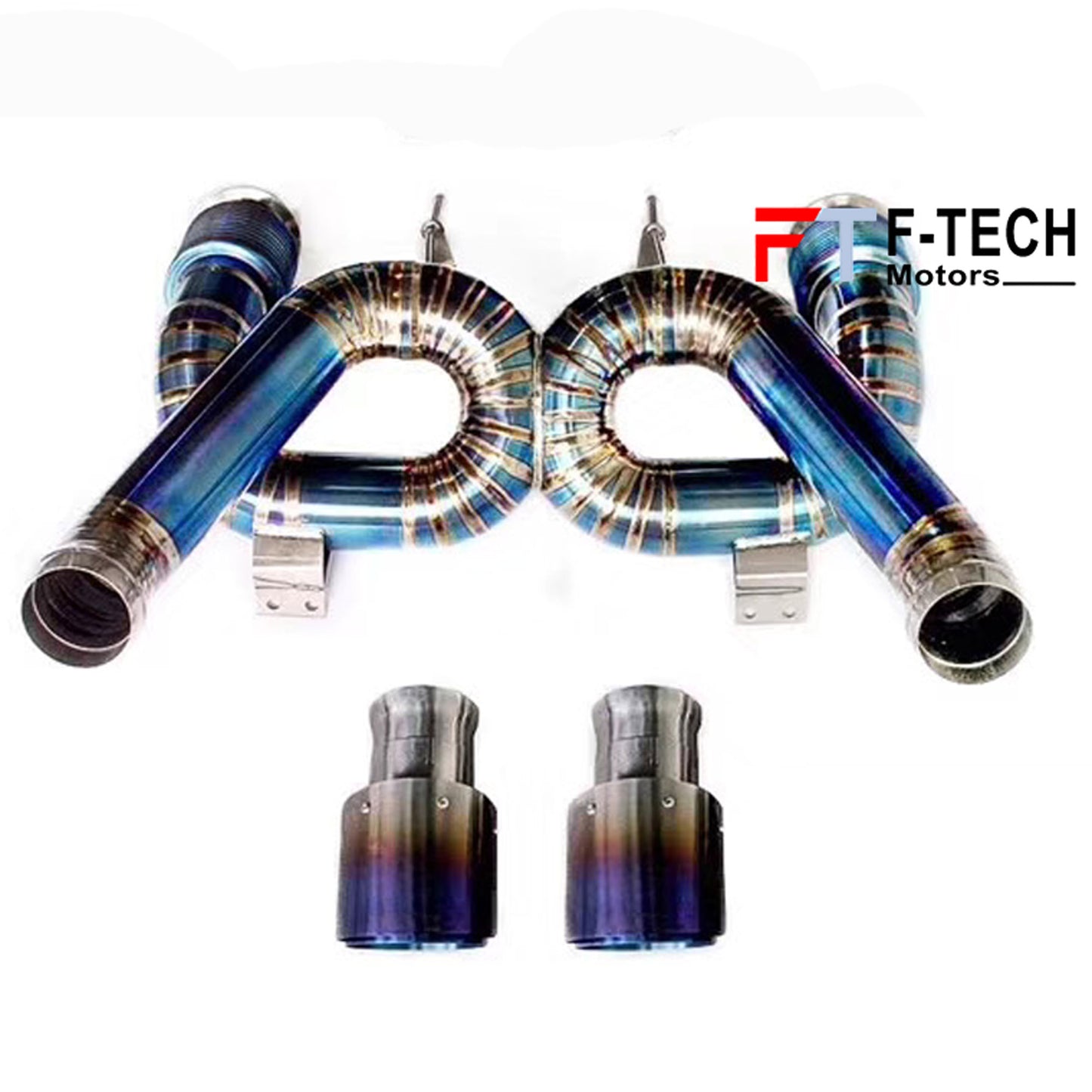 F Tech Motors X Pipe Titanium Catback Exhaust System for McLaren 720S 2017 - 2023 4L