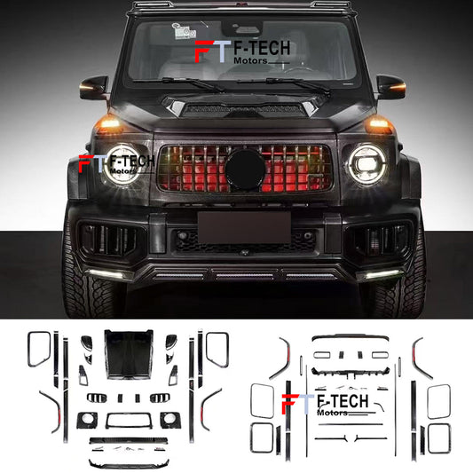 Dry carbon fiber exterior trim kit for Mercedes Benz G Class W465 G63 AMG 2024+
