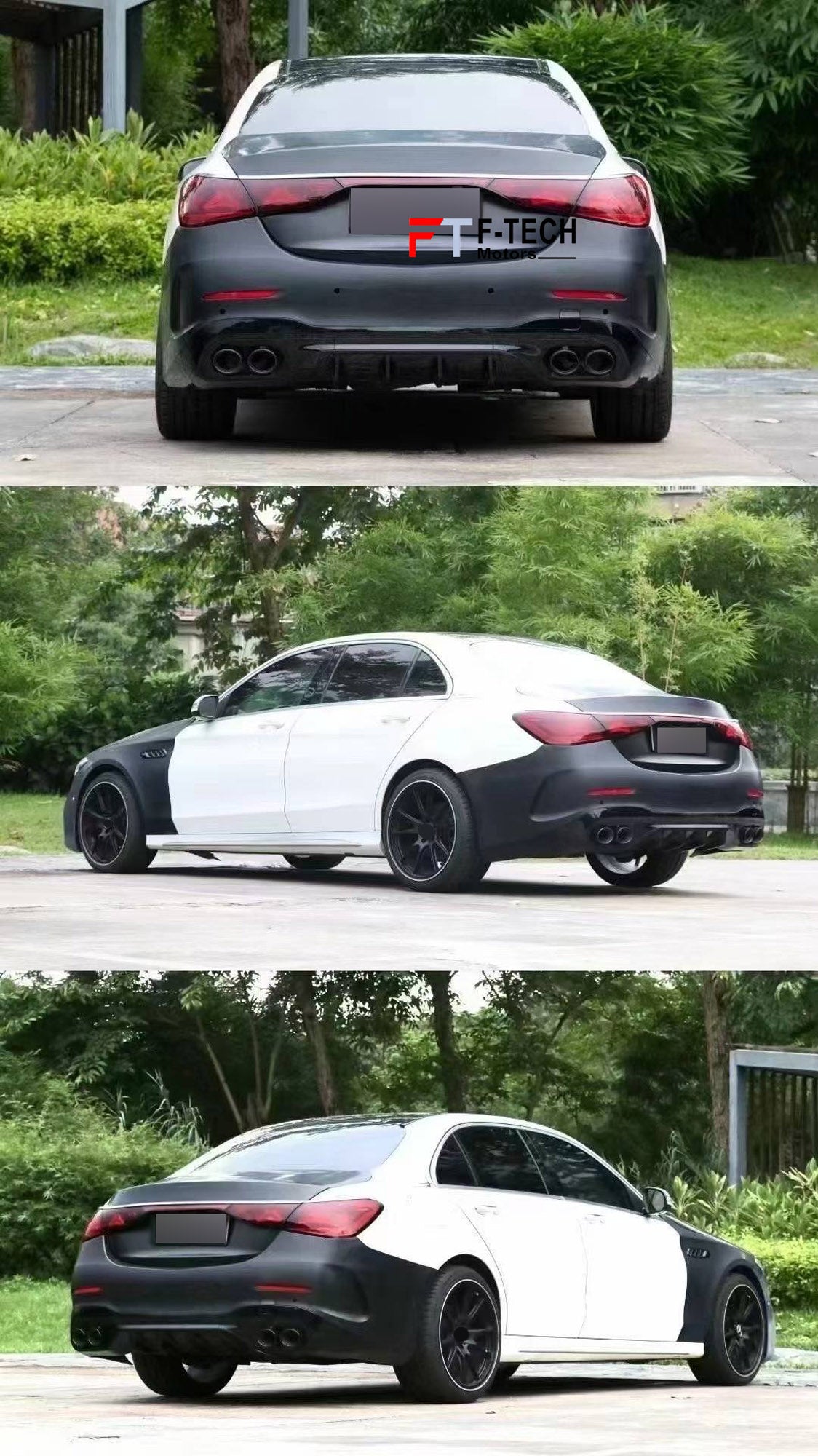C63S AMG Upgrade Body Kit For Mercedes Benz C Class W205 2015 - 2021