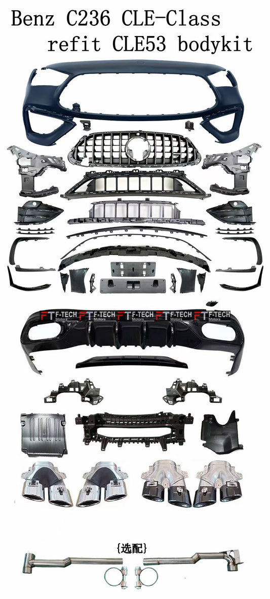 Upgrade To CLE 53 AMG Body Kit For Mercedes Benz CLE C236 2024+