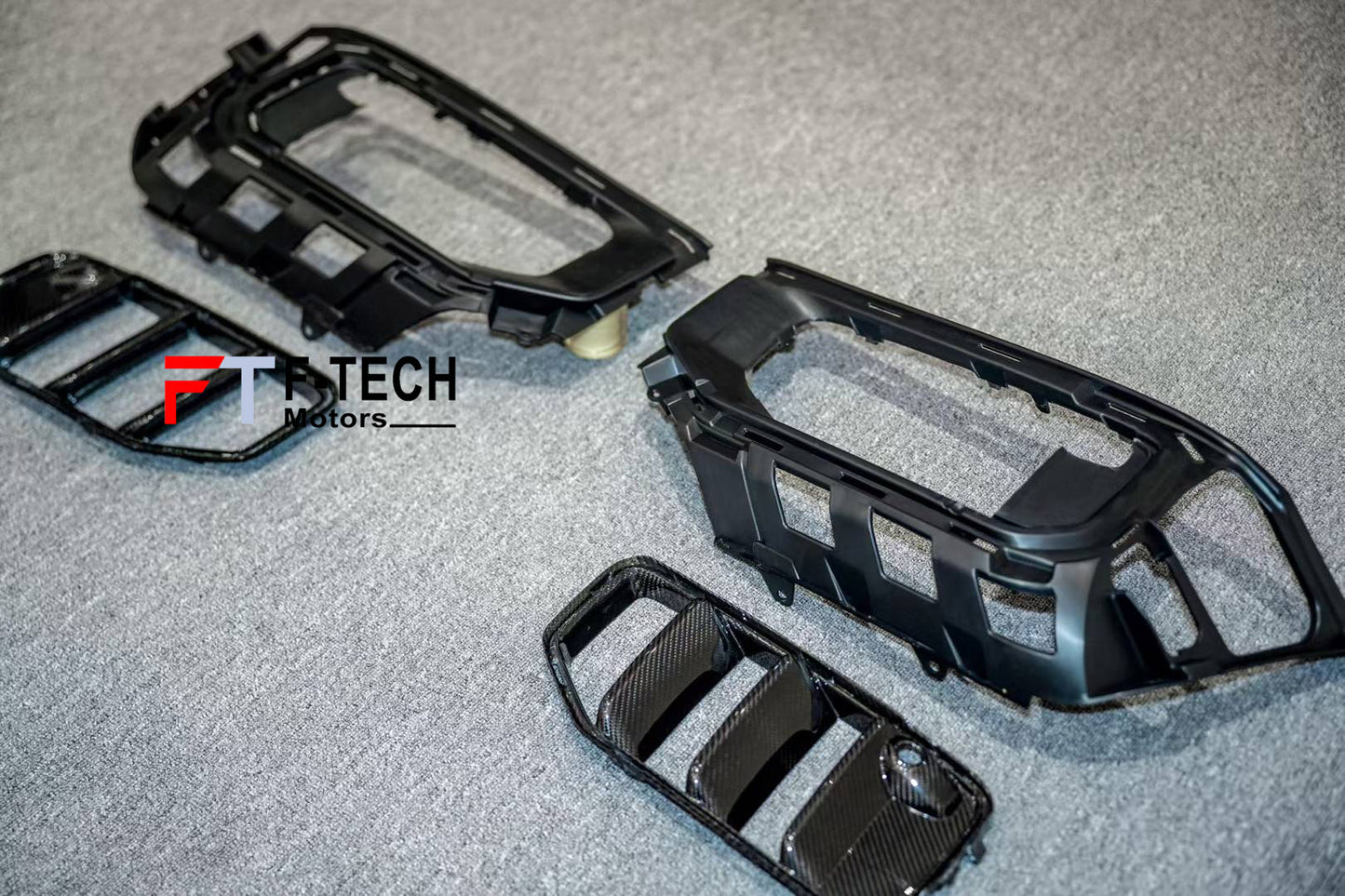Dry Carbon Fiber Front Bumper Inserts Vents For Mercedes Benz G Class W465 G63 AMG 2025+