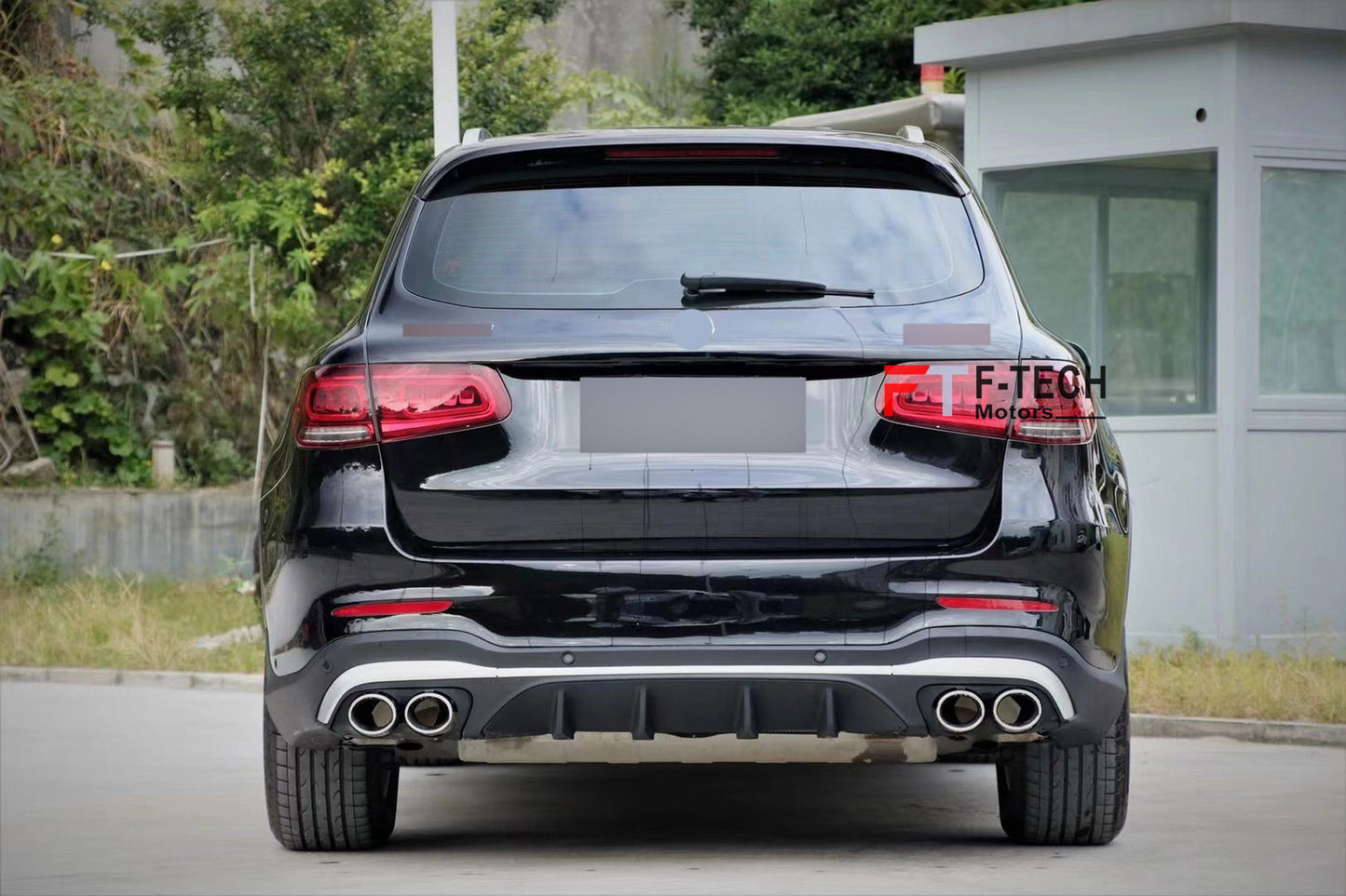GLC 43 AMG Rear Diffuser Exhaust Tips For Mercedes Benz GLC X253 2019 - 2023