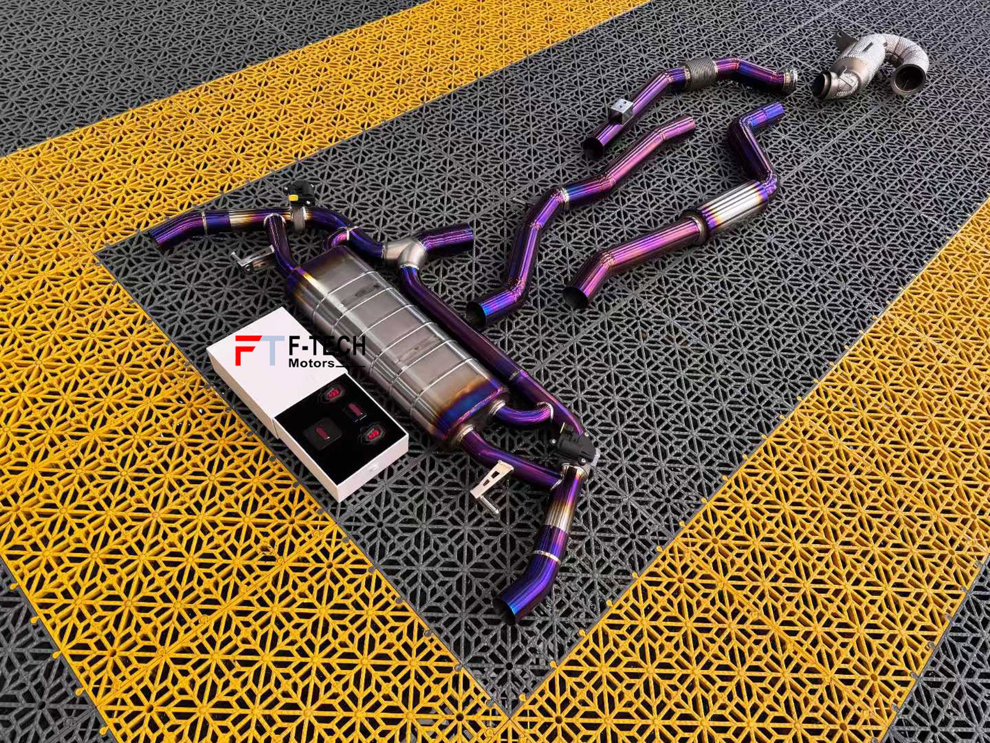 F Tech Motors Titanium Catback Exhaust System for Mercedes Benz GLC 300 X254 2023+