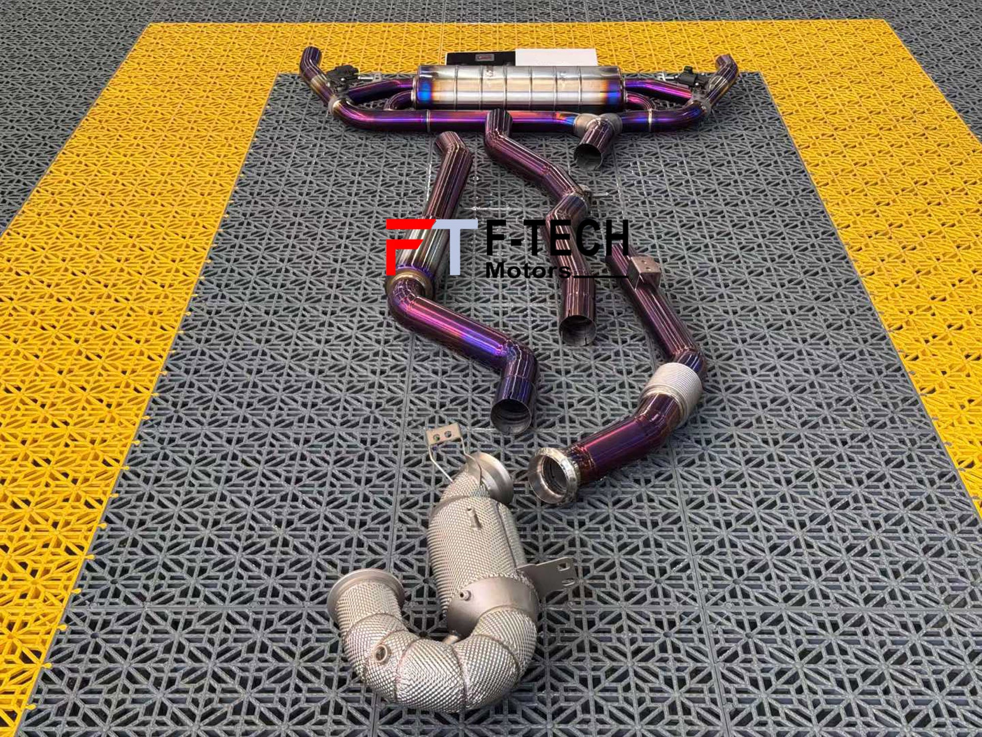F Tech Motors Titanium Catback Exhaust System for Mercedes Benz GLC 300 X254 2023+