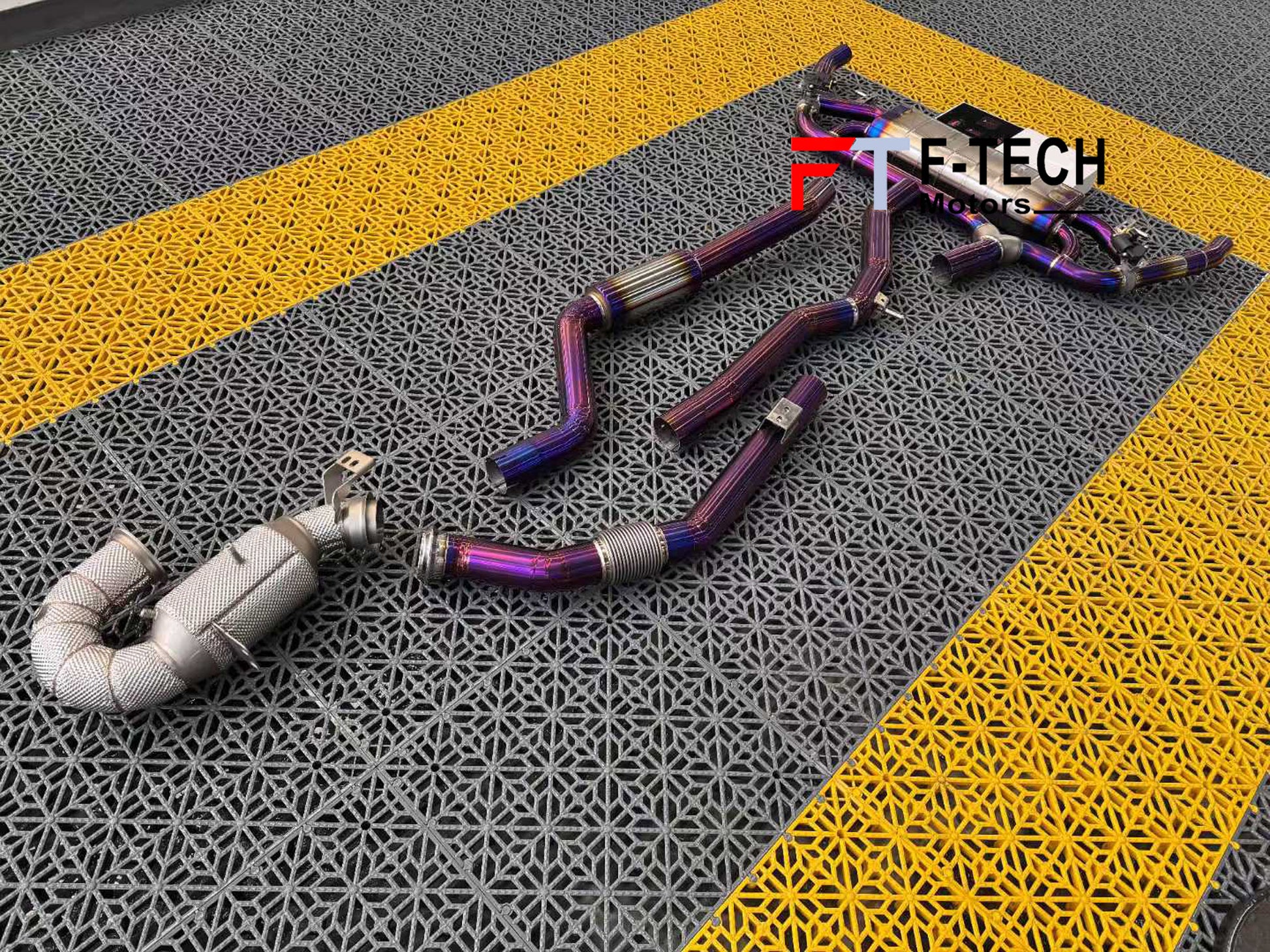 F Tech Motors Titanium Catback Exhaust System for Mercedes Benz GLC 300 X254 2023+