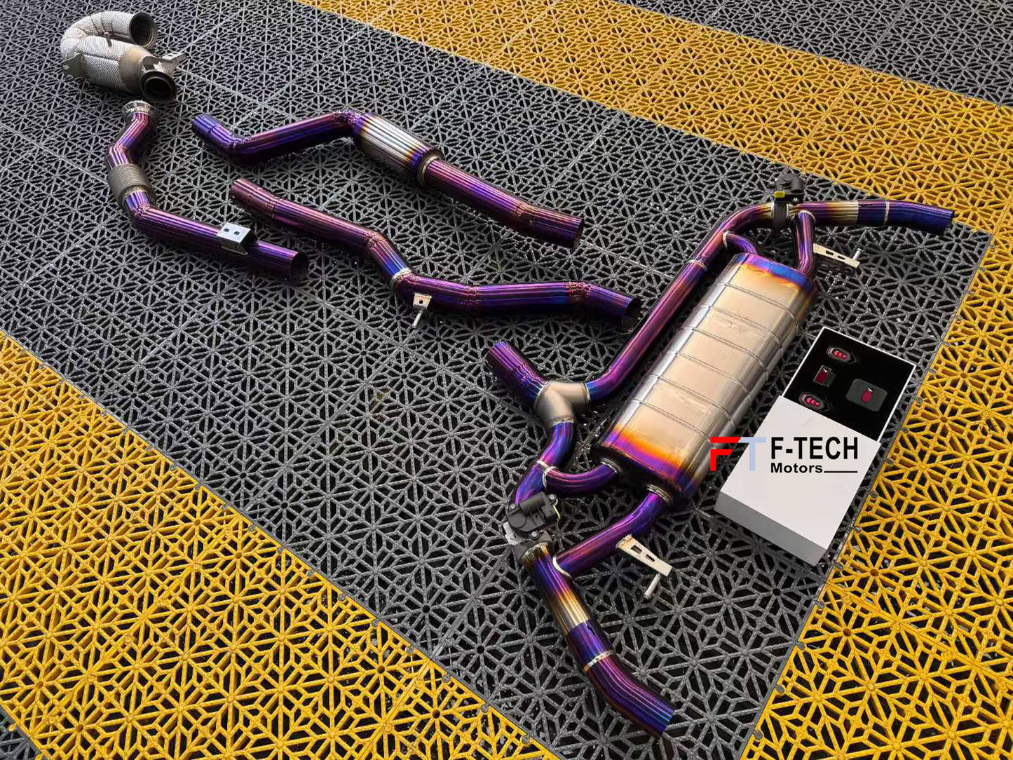 F Tech Motors Titanium Catback Exhaust System for Mercedes Benz GLC 300 X254 2023+