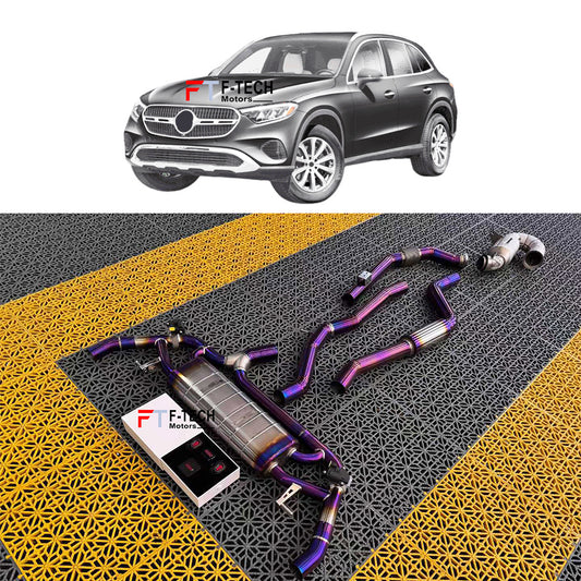 F Tech Motors Titanium Catback Exhaust System for Mercedes Benz GLC 300 X254 2023+
