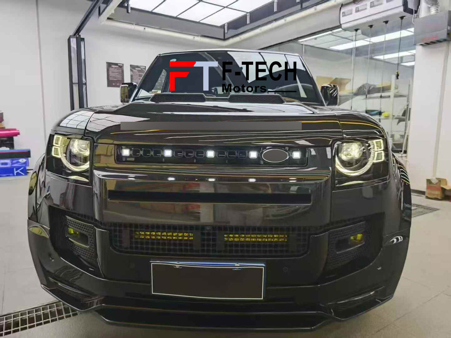 Front Grille with LED Illumination for Land Rover Defender L663 90 110 130 2020 - 2025
