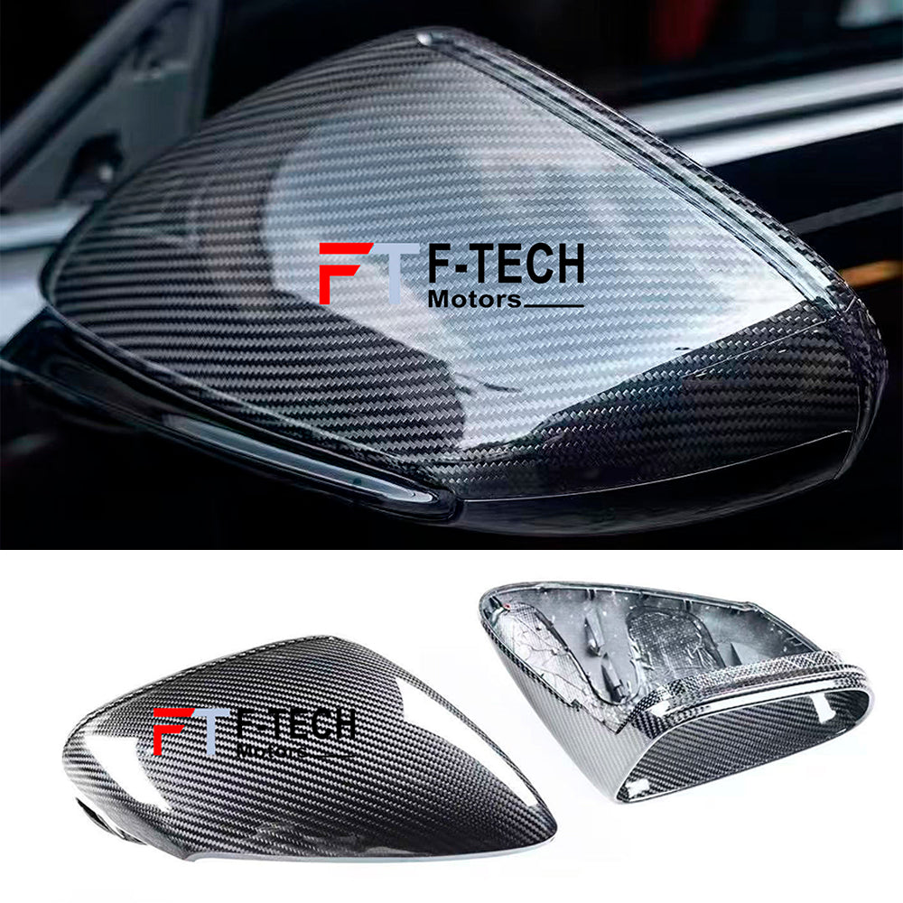 Dry Carbon Fiber Mirror Replacement Covers for Porsche 911 992 Carrera 4 Turbo S 2019 - 2022