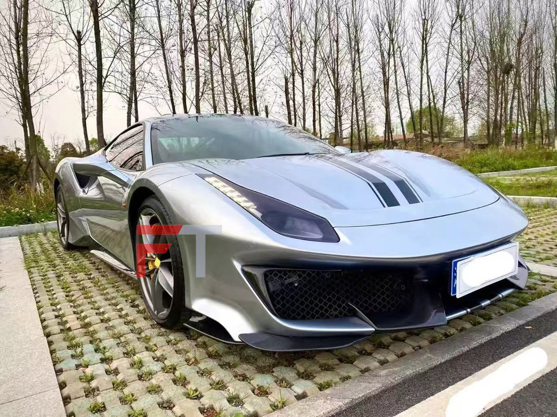 Conversion Pista dry carbon fiber body kit for Ferrari GTB 2015 - 2019