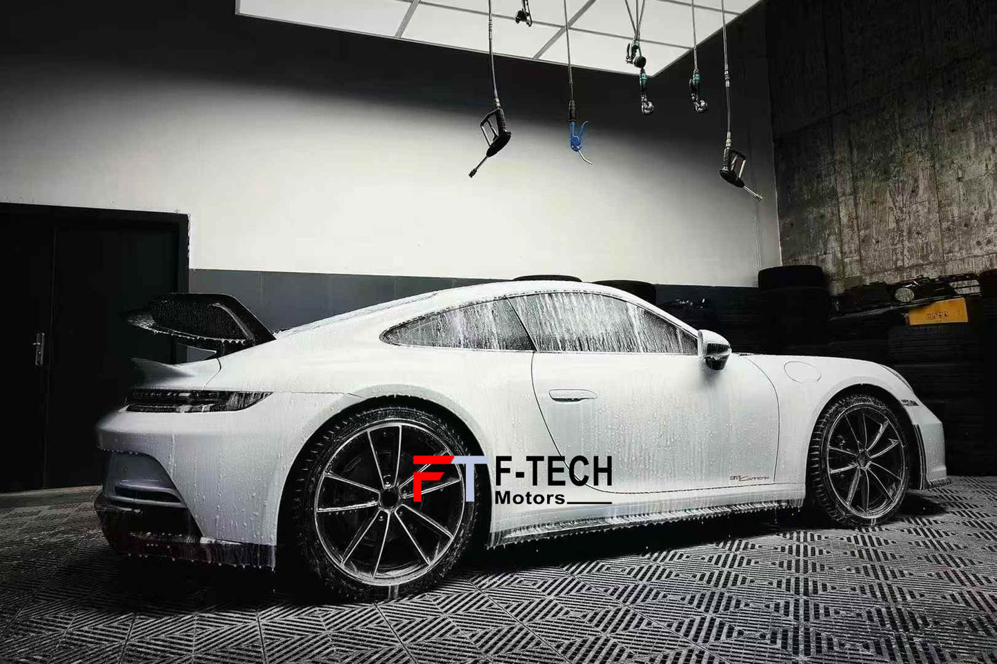 GT3 Style Dry Carbon Fiber Rear Wing Spoiler For Porsche 911 992 Carrera 4 S 2019 - 2024