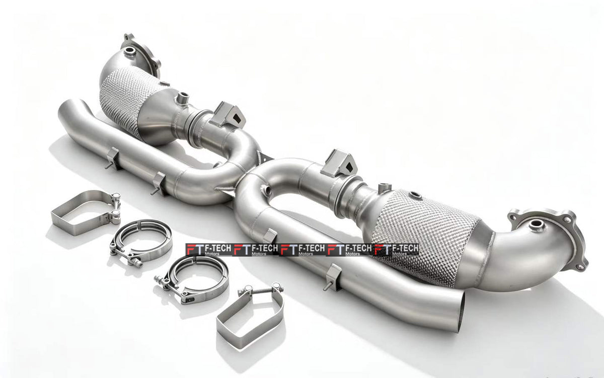 Catted Catback Exhaust System For Porsche 911 992.2 Turbo S 2024+