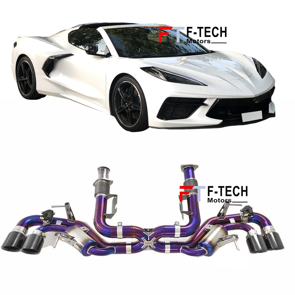 Titanium X Pipe Exhaust System for Chevrolet Corvette C8 2020+ 6.2L
