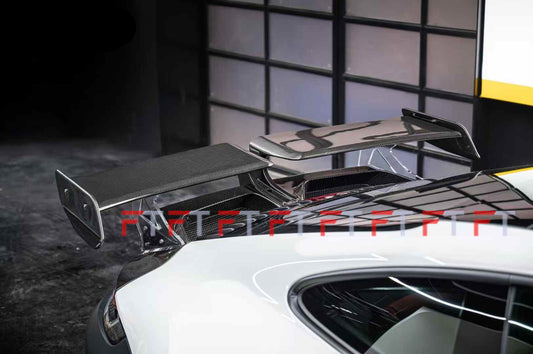 carbon TKT fiber rear wing spoiler for Porsche 911 992 Carrera 4 S 2019 - 2024