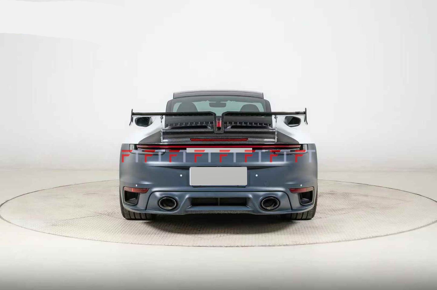 carbon TKT fiber rear wing spoiler for Porsche 911 992 Carrera 4 S 2019 - 2024
