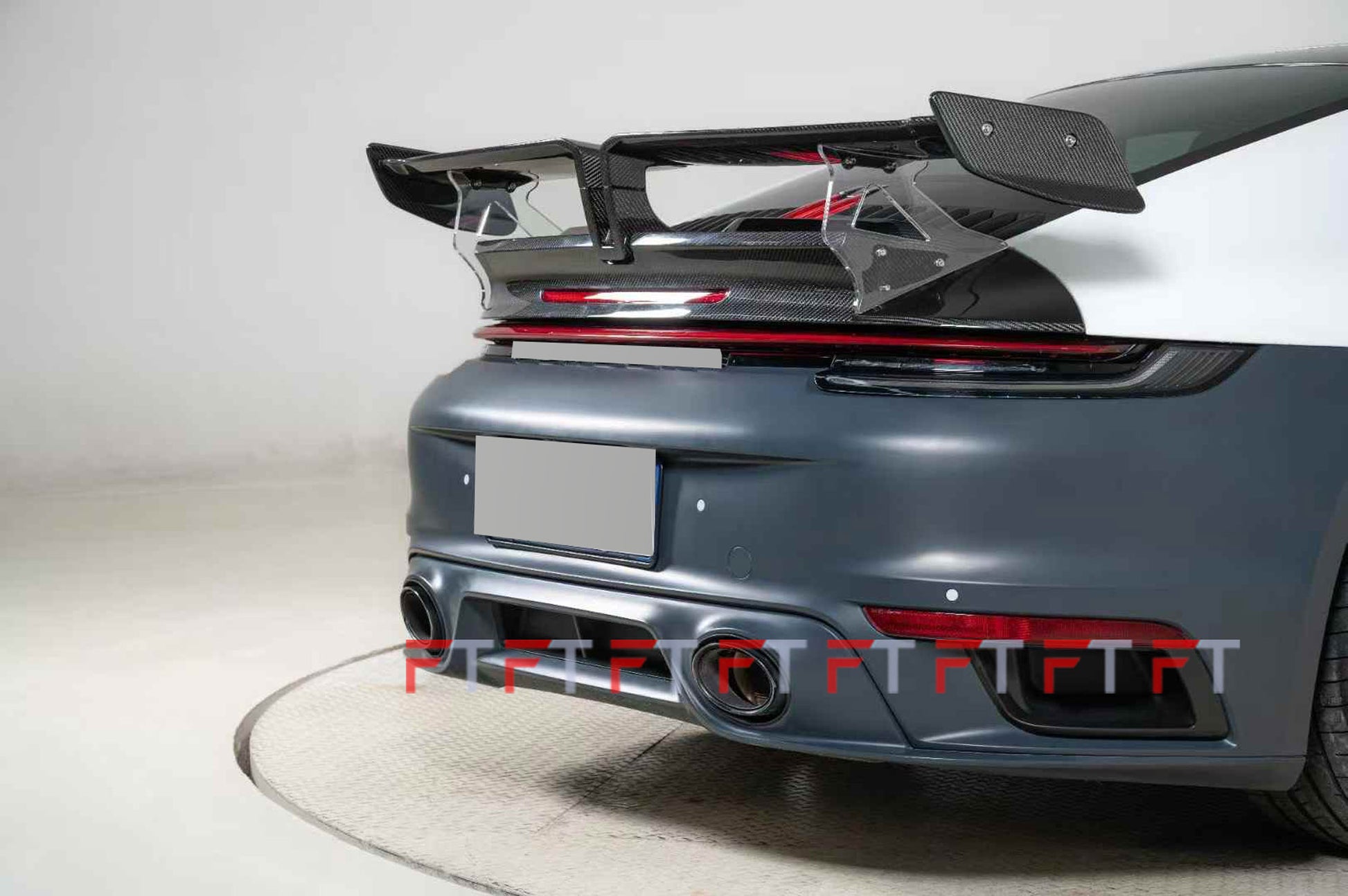 carbon TKT fiber rear wing spoiler for Porsche 911 992 Carrera 4 S 2019 - 2024