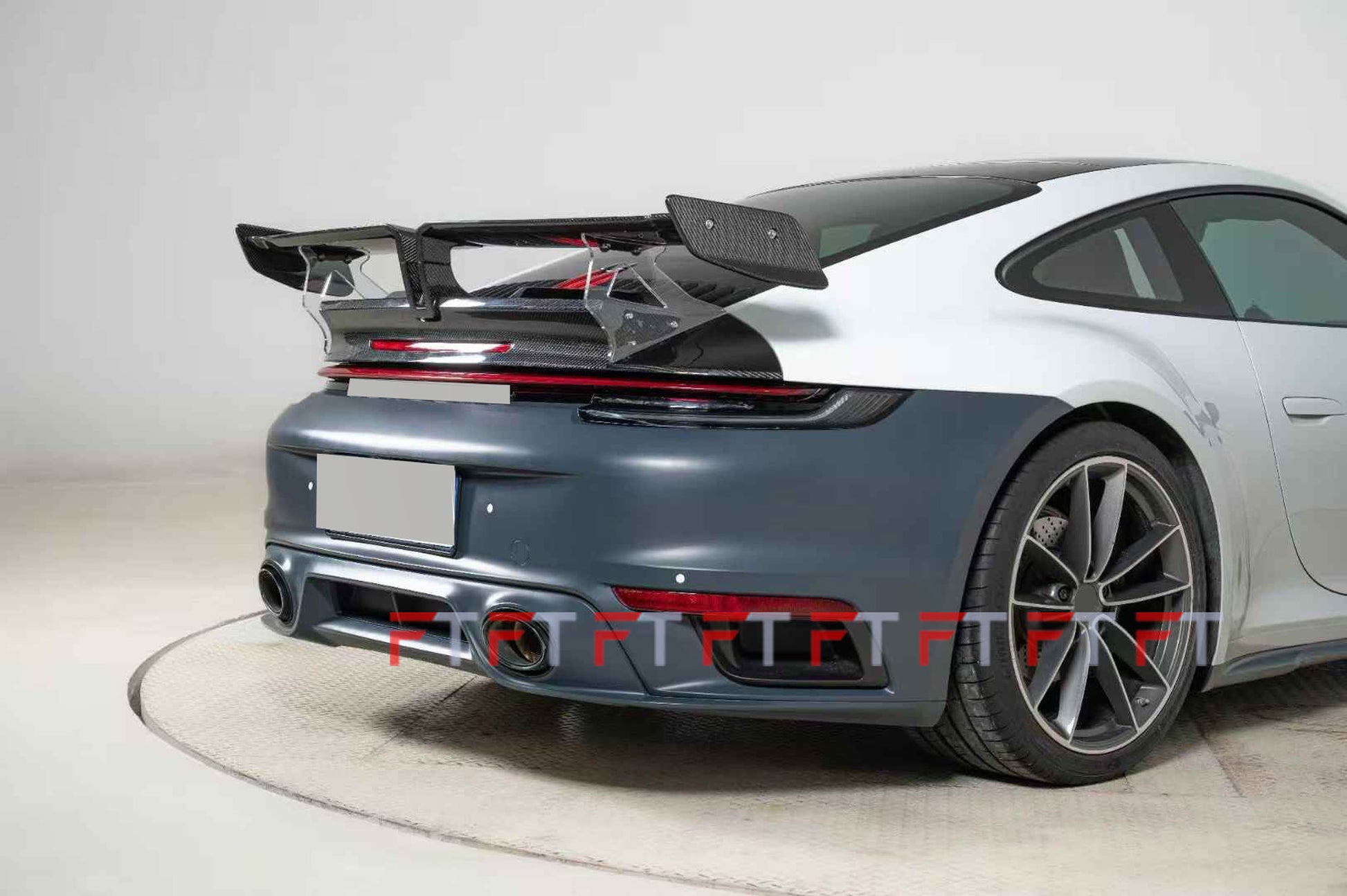carbon TKT fiber rear wing spoiler for Porsche 911 992 Carrera 4 S 2019 - 2024