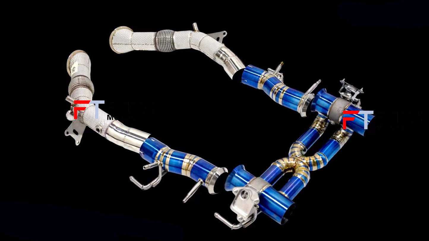 F Tech Motors Titanium Exhaust System Catback For Ferrari SF90 Stradale 2019+