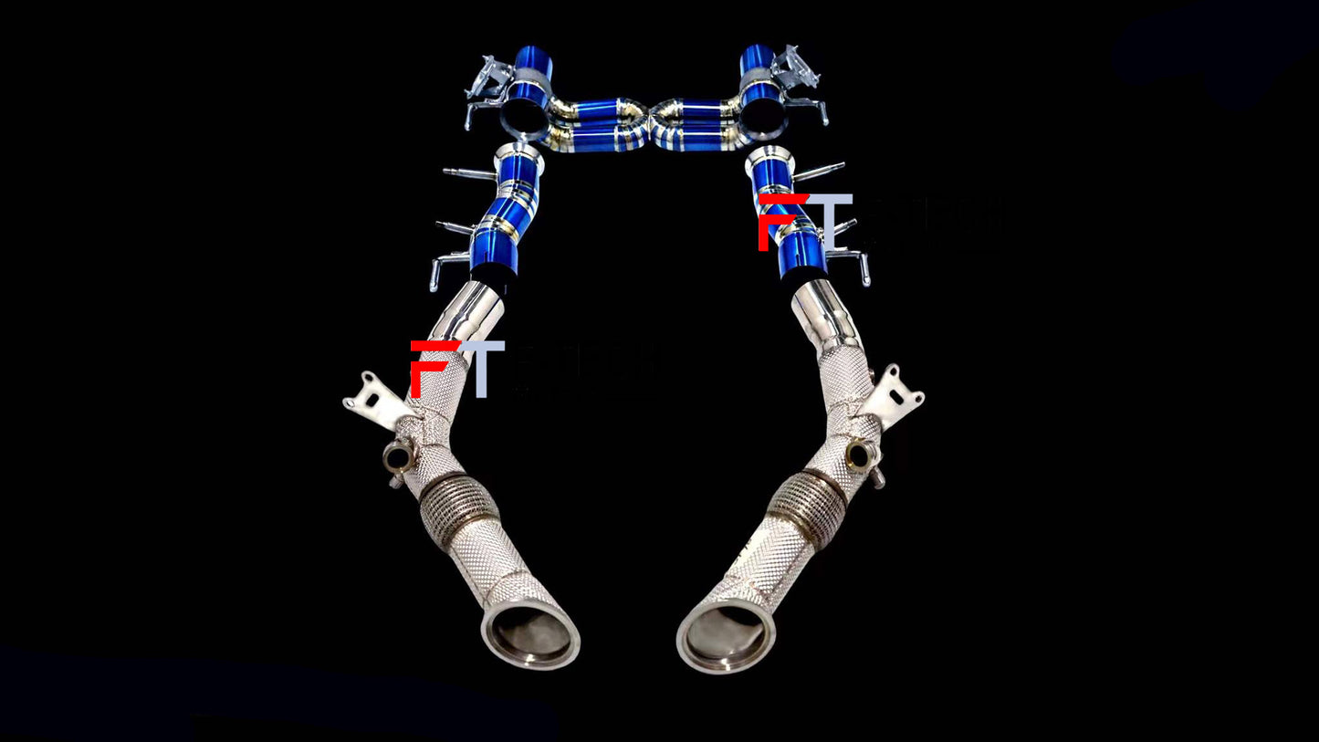F Tech Motors Titanium Exhaust System Catback For Ferrari SF90 Stradale 2019+