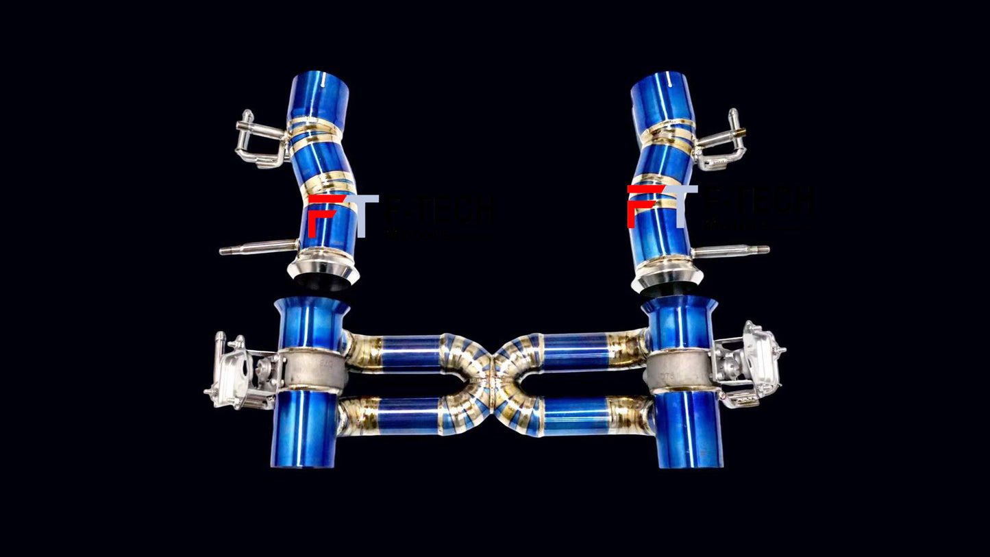 F Tech Motors Titanium Exhaust System Catback For Ferrari SF90 Stradale 2019+