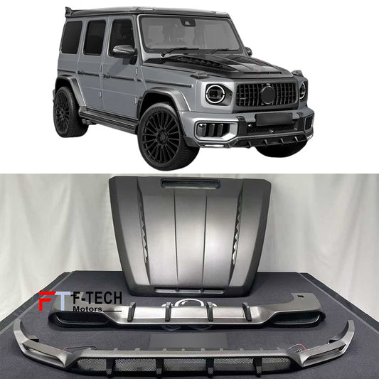 Dry Carbon Fiber Kit For Mercedes Benz G Class W465 G63 AMG 2025+ Hood Front Lip Rear Diffuser Top Car Design