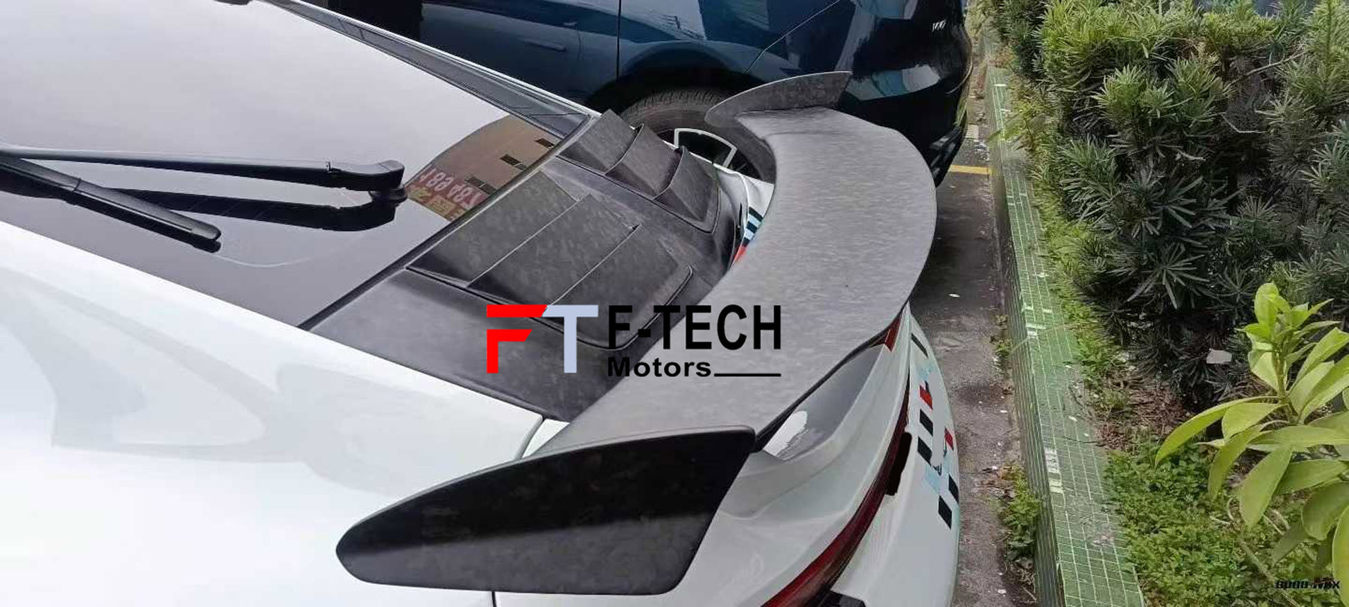 Matte Forged Carbon Body Kit For Porche 991 992.1 Carrera 4S 2019 - 2024 Rear Engine Cover Spoiler Diffuser Top Car Design