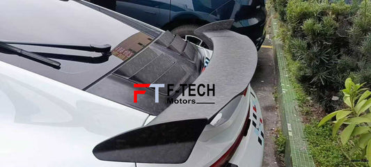 Matte Forged Carbon Body Kit For Porche 991 992.1 Carrera 4S 2019 - 2024 Rear Engine Cover Spoiler Diffuser Top Car Design