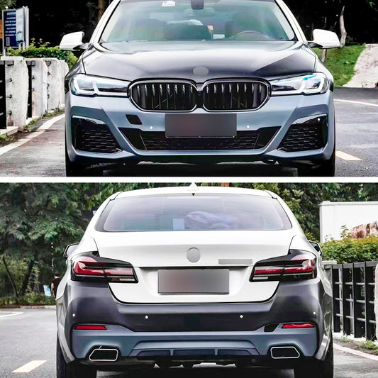 Upgrade From Old BMW 5 Series F10 F18 2011 - 2017 To G30 M Tech Body Kit 2021 - 2024