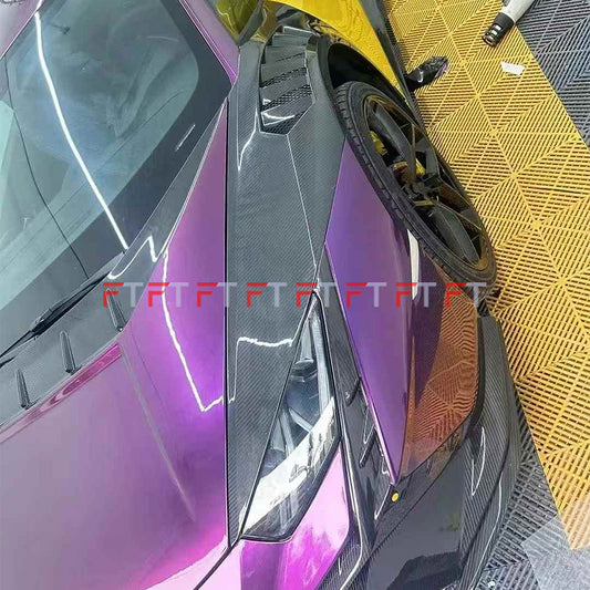 Dry carbon fiber front fenders with air vents for Lamborghini Huracan LP610 LP580 2015 - 2019 VRS