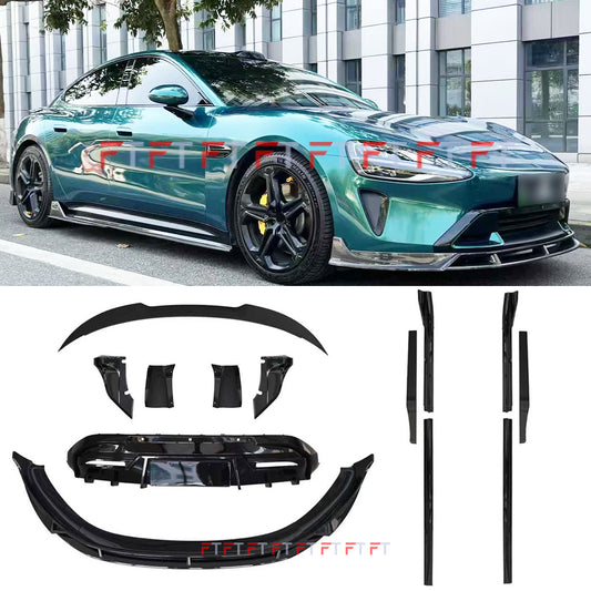 Mix Style body kit for Xiaomi SU7 2023+ Front Lip Side Skirts Rear Diffuser Spoiler