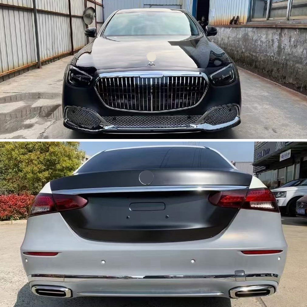 Maybach upgrade body kit  fit Mercedes Benz  E Class W213 2021-2023 Facelift Bumper | Grille | Exhaust Tips