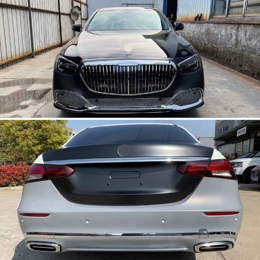 Maybach upgrade body kit  fit Mercedes Benz  E Class W213 2021-2023 Facelift Bumper | Grille | Exhaust Tips