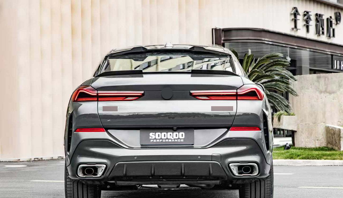 Authentic SOOQOO dry carbon fiber body kit for BMW X6 G06 LCI 2023+