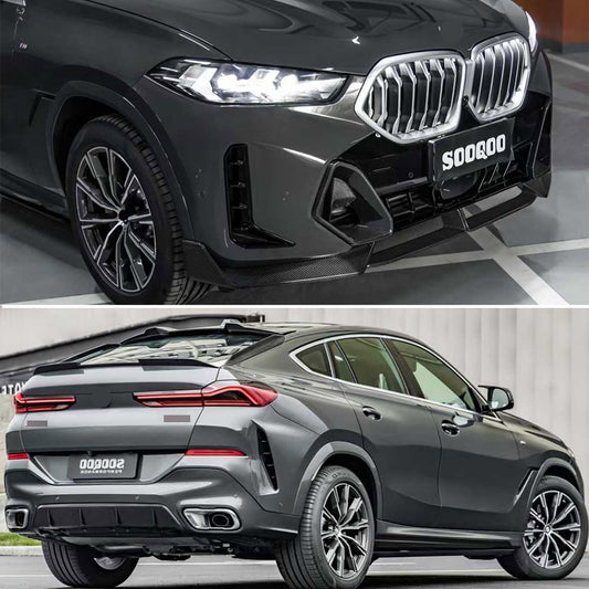 Authentic SOOQOO dry carbon fiber body kit for BMW X6 G06 LCI 2023+