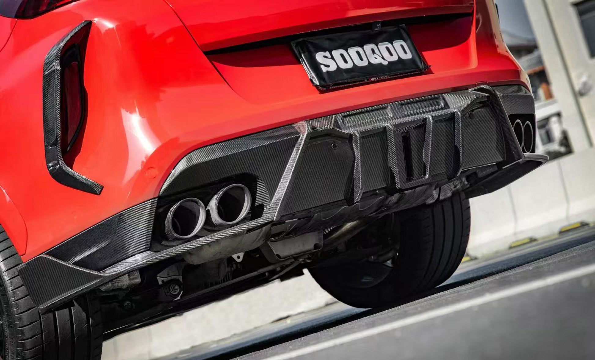 Authentic SOOQOO dry carbon fiber body kit for BMW X6M F96 Competition 2023+